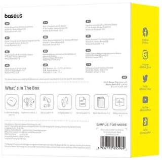 Baseus Bowie E19 Draadloze TWS Bluetooth Oortelefoons
