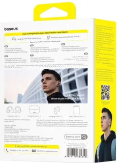 Baseus Bowie MC1 Draadloze Open-Ear Oordopjes Zwart
