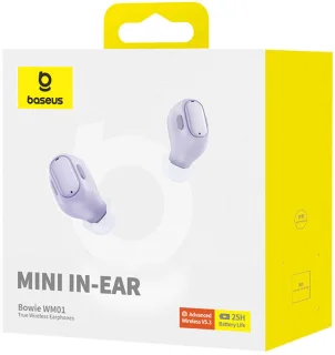 Baseus Bowie WM01 Draadloze Bluetooth Oordopjes Paars