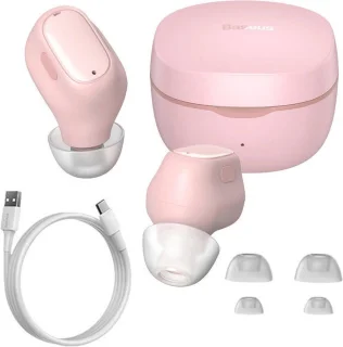 Baseus Bowie WM01 Draadloze Bluetooth Oordopjes Roze