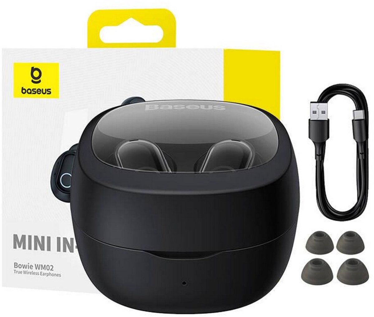 Baseus Draadloze Bluetooth Oordopjes Zwart