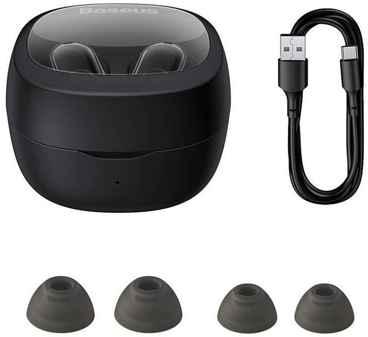 Baseus Draadloze Bluetooth Oordopjes Zwart