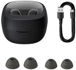 Baseus Draadloze Bluetooth Oordopjes Zwart