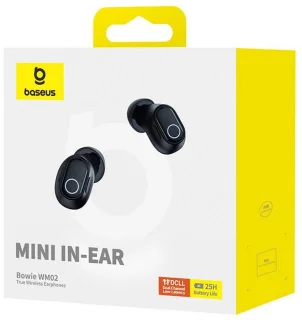 Baseus Draadloze Bluetooth Oordopjes Zwart