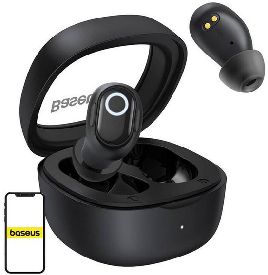 Baseus Draadloze Bluetooth Oordopjes Zwart
