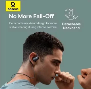 Baseus Eli Sport 1 Draadloze Open-Ear Sport Oordopjes Cosmic Zwart