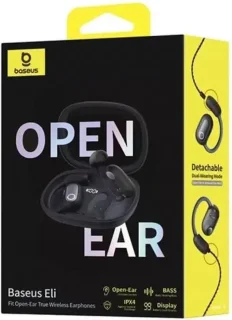 Baseus Eli Sport 1 Draadloze Open-Ear Sport Oordopjes Cosmic Zwart