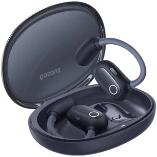Baseus Eli Sport 1 Draadloze Open-Ear Sport Oordopjes Cosmic Zwart