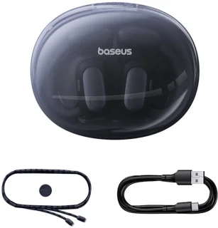 Baseus Eli Sport 1 Draadloze Open-Ear Sport Oordopjes Cosmic Zwart