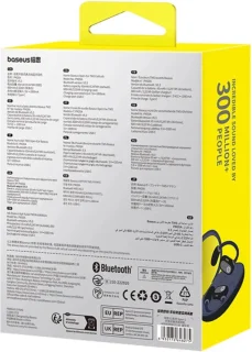 Baseus Eli Sport 1 Draadloze Open-Ear Sport Oordopjes Cosmic Zwart
