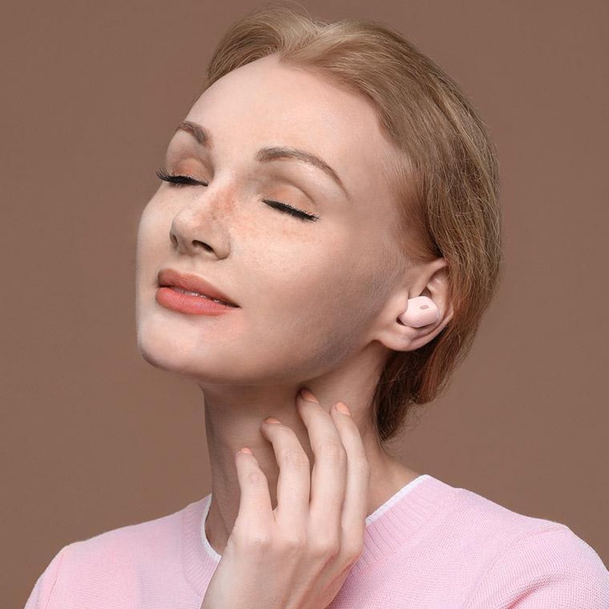 Baseus Encok WM01 Plus Draadloze Oordopjes Roze