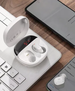 Baseus NGWM01P-02 Draadloze Bluetooth Oordopjes Wit