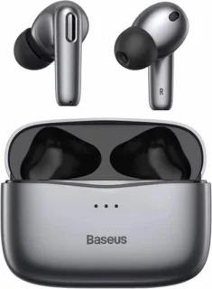 Baseus SiMU S2 Draadloze oortelefoons Grijs