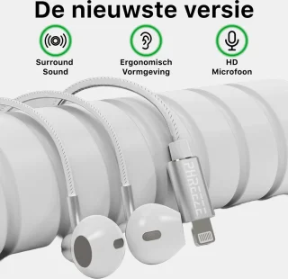 Bedrade Lightning Oordopjes voor iPhone 2 Stuks