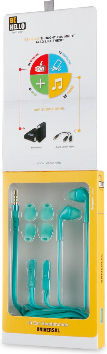 BeHello Oordopjes 3.5mm Groen