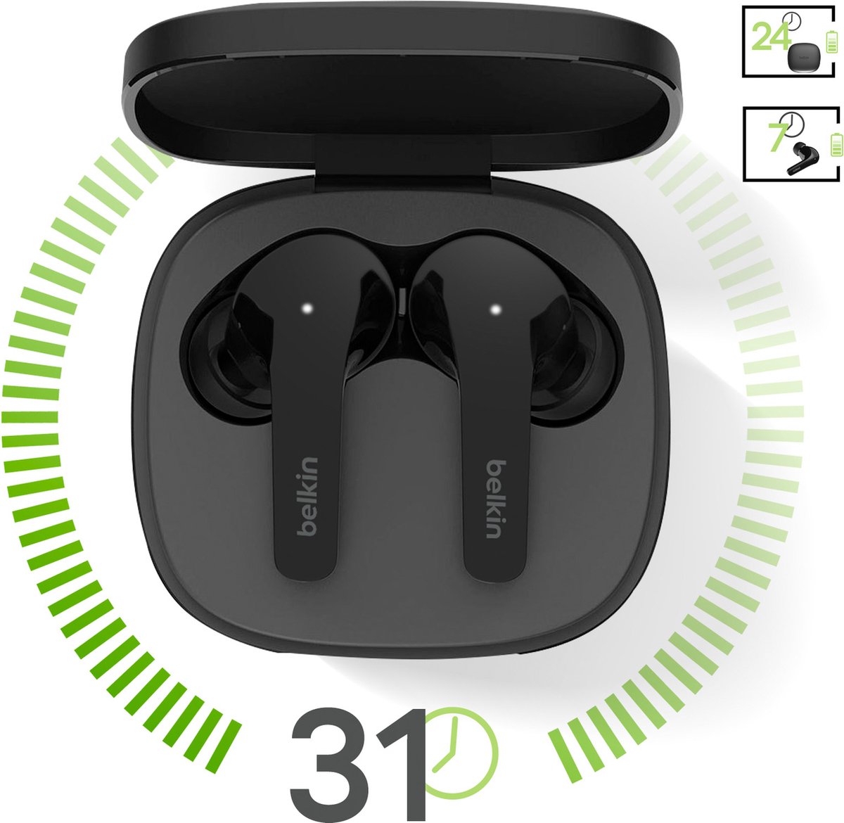 Belkin AUC006BTBK Headphones with Microphone