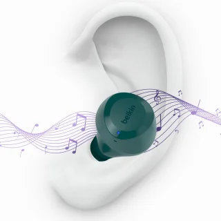 Belkin SoundForm Bolt Draadloze In-ear Headset Blauwgroen