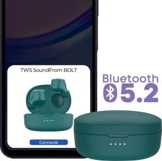 Belkin SoundForm Bolt Draadloze In-ear Headset Blauwgroen