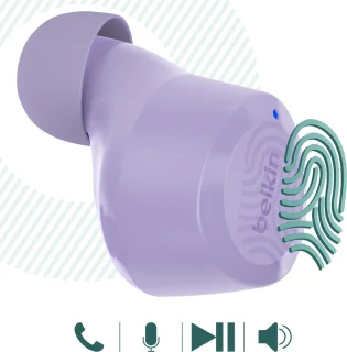 Belkin SoundForm Bolt Draadloze In-ear Headset Lavendel