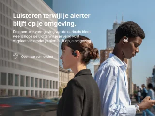 Belkin SoundForm ClearFit Draadloze Open-Ear Oortjes Zand