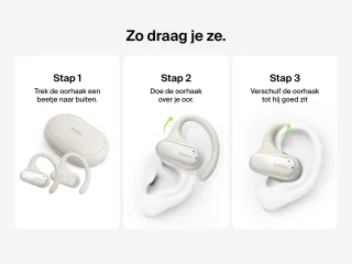 Belkin SoundForm ClearFit Draadloze Open-Ear Oortjes Zand