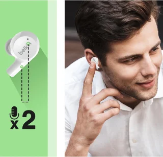 Belkin SOUNDFORM Rise Draadloze Oordopjes Wit