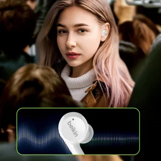 Belkin SOUNDFORM Rise Draadloze Oordopjes Wit