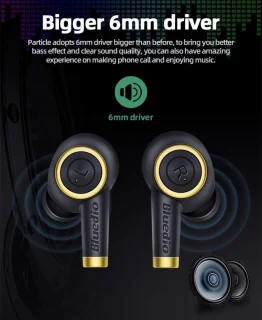 Bluedio P draadloze Bluetooth 5.0 oordopjes