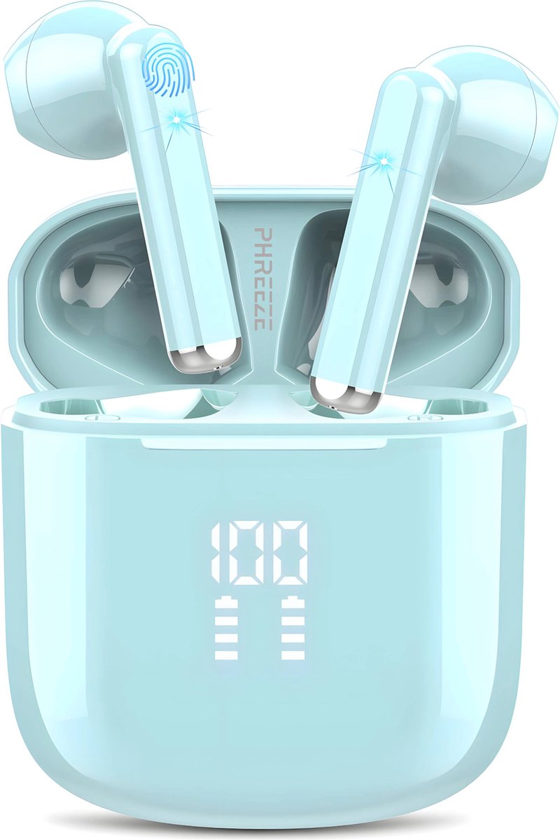 De Bluetooth 5.3 Draadloze Oordopjes Blauw in één oogopslag