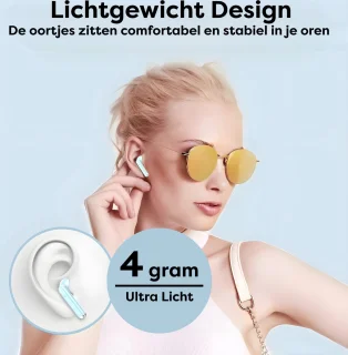 Bluetooth 5.3 Draadloze Oordopjes Blauw