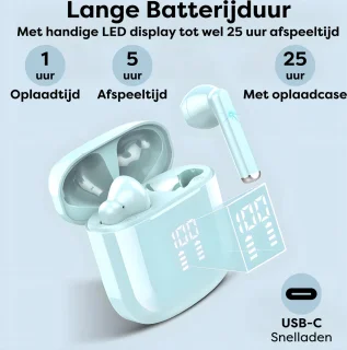 Bluetooth 5.3 Draadloze Oordopjes Blauw