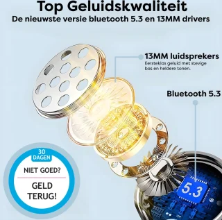 Bluetooth 5.3 Draadloze Oordopjes Blauw