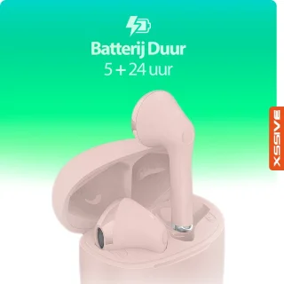 Bluetooth 5.3 Draadloze Oordopjes Rose Goud