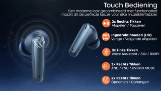 Bluetooth Draadloze Oordopjes Blauw