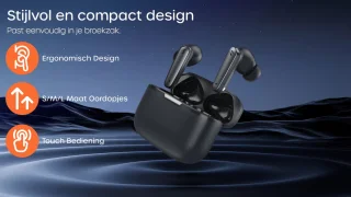 Bluetooth Draadloze Oordopjes Zwart