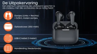 Bluetooth Draadloze Oordopjes Zwart
