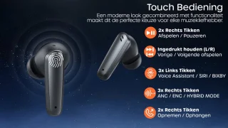 Bluetooth Draadloze Oordopjes Zwart
