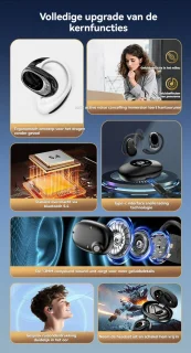 Bluetooth Draadloze Sport Oordopjes met Oorhaak en Laadkast