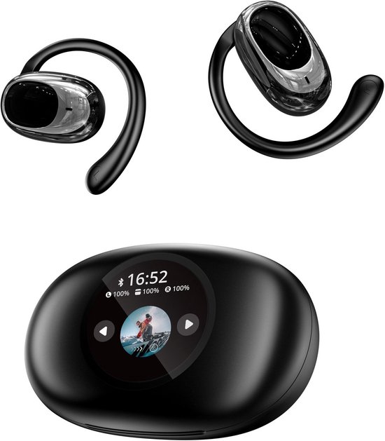 Bluetooth Draadloze Sport Oordopjes met Oorhaak en Laadkast