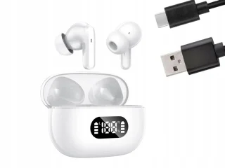 Bluetooth oordopjes in-ear wit met LED oplaadcase USB-C