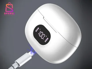 Bluetooth oordopjes in-ear wit met LED oplaadcase USB-C