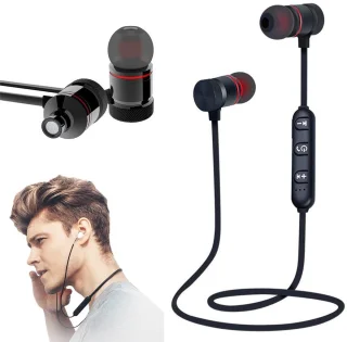 Bluetooth Sport In-Ear Oordopjes Zwart