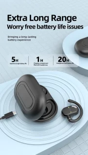 Bone Conduction Bluetooth Oortjes Draadloos Sport Met Oplaadcase