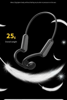 Bone Conduction Headphone Bluetooth 5.3 Zwart