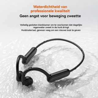 Bone Conduction Headphone Bluetooth 5.3 Zwart
