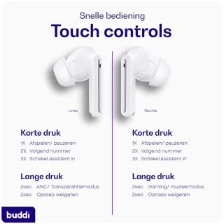Buddi Pulse Draadloze oordopjes