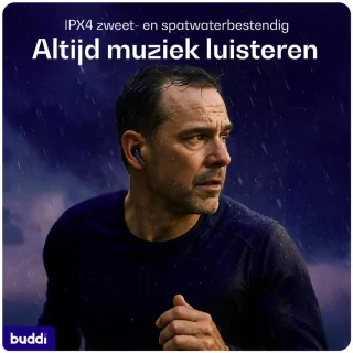 Buddi Pulse Draadloze Oordopjes Zwart