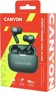 Canyon TWS-10 ANC+ENC Draadloze Headset Black