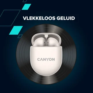 Canyon TWS-6 Bluetooth Headset Beige