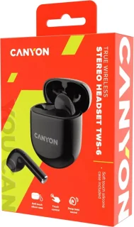 Canyon TWS-6 Bluetooth Headset Black
